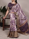 YNF7050 Tussar Silk Printed With Viscose Border Saree Suppliers In India